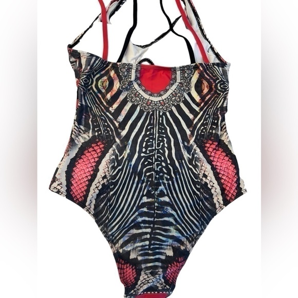 Boho Print One Piece Swimsuit - Picture 2 of 6